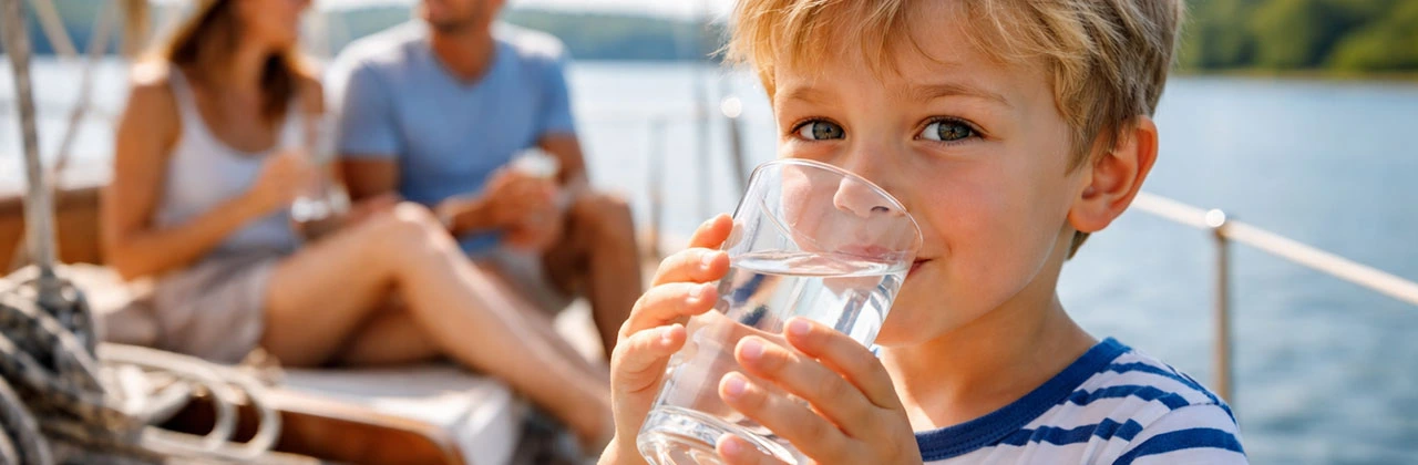 Kinder an Bord - Wasserqualität mit Kindern an Bord