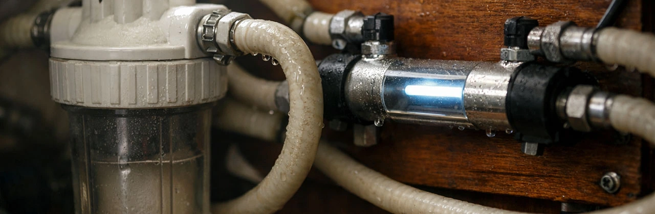 Legionellen und Pseudomonaden durch stehendes Wasser